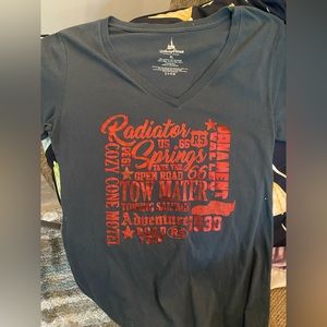 Disney parks Radiator springs sparkle womens v neck